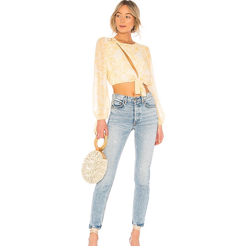 x REVOLVE Ali Top in Saffron Floral